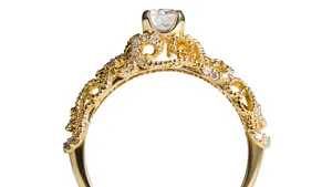 Exquisite Channel-set Diamond Ring Wallpaper