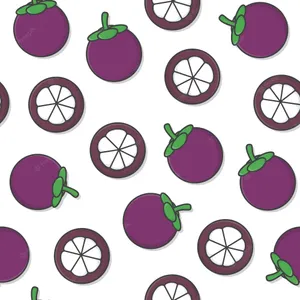 Exquisite Collage Of Premium Mangosteen Fruits Wallpaper