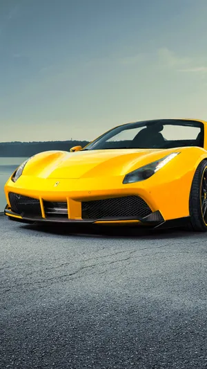 Exquisite Yellow Ferrari Wallpaper For Iphone Wallpaper