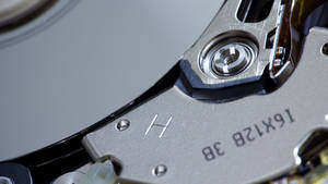 Extreme Close Up Computer Hard Drive Wallpaper