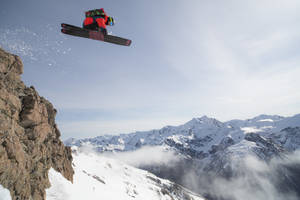 Extreme Sports Mountains Freeride Ski Wallpaper