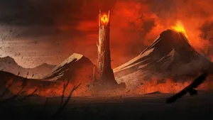 Eye Of Sauron Digital Art Wallpaper