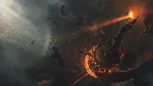 Eye Of Sauron In Rise To War Mobile Game Wallpaper