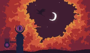 Eye Of Sauron Pixel Art Wallpaper