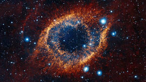 Eye-shaped Galaxy Background Wallpaper