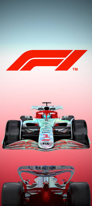 F1 Logo Gradient Background Iphone Wallpaper