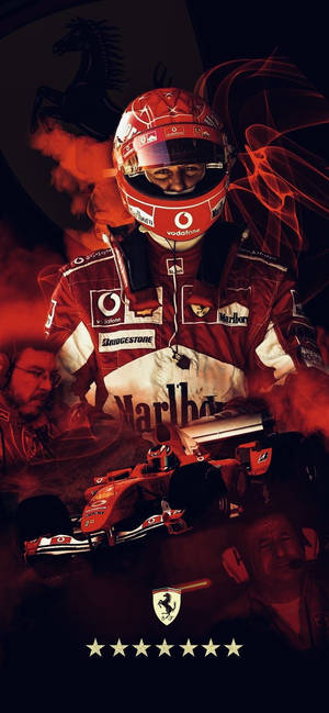 F1 Michael Schumacher Red Edit Iphone Wallpaper