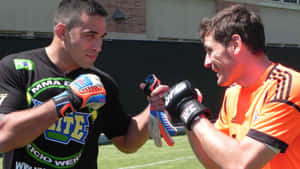 Fabrcio Werdum And Cristiano Ronaldo Wallpaper