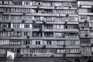 Facade Of Kazakhstan Apartment Wallpaper