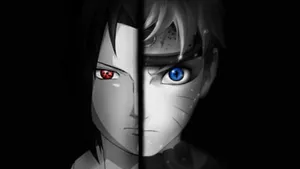 Face-off Sasuke And Naruto Laptop Wallpaper