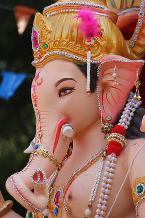 Face Profile Ganesh Mobile Wallpaper