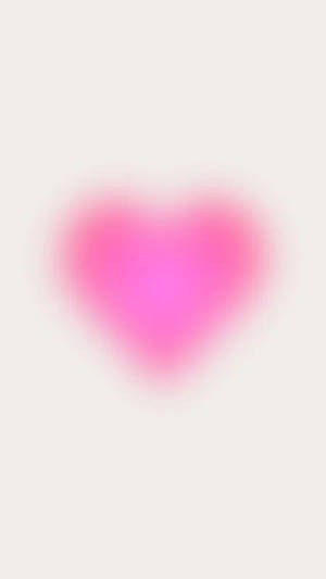 Faded Pink Heart Aura Aesthetic Wallpaper