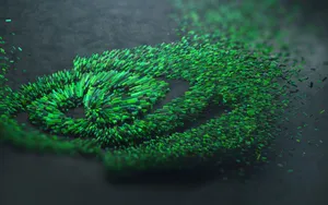 Fading Nvidia 4k Uhd Eye Logo Wallpaper