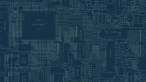 Faint Circuit Board Diagram Wallpaper