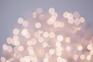 Fairy Lights Pastel Glitter Wallpaper