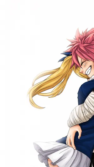 Fairy Tail Aesthetic Natsu Embrace Wallpaper
