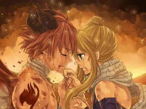 Fairy Tail Aesthetic Sad Natsu And Lucy Wallpaper