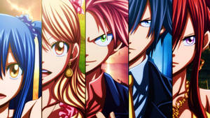 Fairy Tail Character Collage Wallpaper
