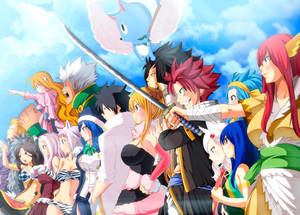 Fairy Tail Group Photo Wallpaper