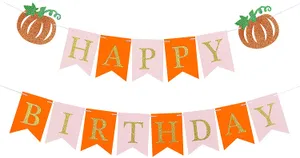 Fall Birthday Banner Wallpaper