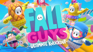 Fall Guys Ultimate Knockout Playstation Game Poster Wallpaper