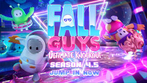 Fall Guys Ultimate Knockout Season 4.5 Game Poster Wallpaper