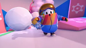 Fall Guys Ultimate Knockout Slopes Master Wallpaper