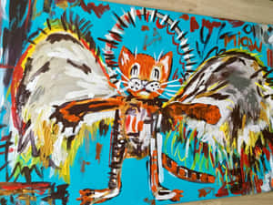Fallen Angel By Jean Michel Basquiat Wallpaper
