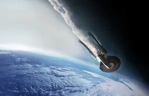 Fallen Star Trek Ship Wallpaper