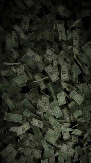 Falling Dollar Bills Wallpaper