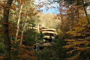 Falling Water Museum Wallpaper