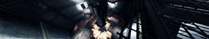 Fallout 4 Explosion In Factory Building Wallpaper