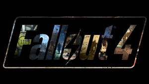 Fallout 4 Logo Black Cutout Scenes Wallpaper