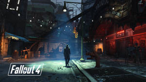 Fallout 4 Nick On Dark Street Wallpaper