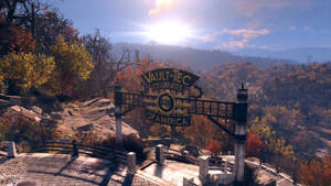 Fallout 76 Sunrise And Landscape Wallpaper