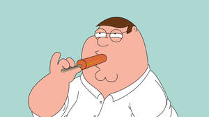 Family Guy Peter Eating Popsicle Wallpaper
