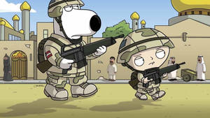 Family Guy Soldier Brian And Stewie Wallpaper