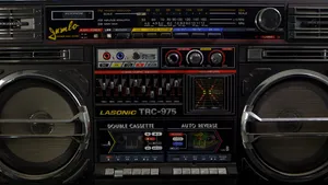 Famous Vintage Boombox Lasonic Trc 975 Wallpaper