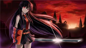 Fan Art Akame Ga Kill Sunset Wallpaper