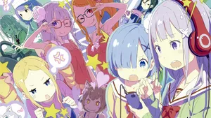Fan Art Cute Girls Of Re Zero Hd Wallpaper
