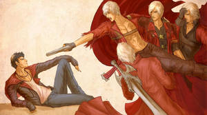 Download Vergil, the powerful demon hunter from Devil May Cry Wallpaper