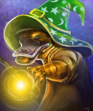 Fan Art Magic Of Wizard Platypus Wallpaper