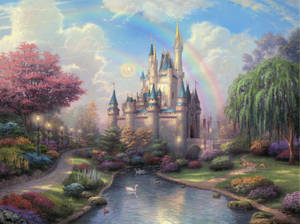 Fancy Disneyland Castle Wallpaper