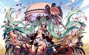 Fancy Hatsune Miku Wallpaper