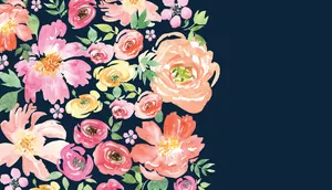 Fantastic Art Of Flowers Laptop Wallpaper