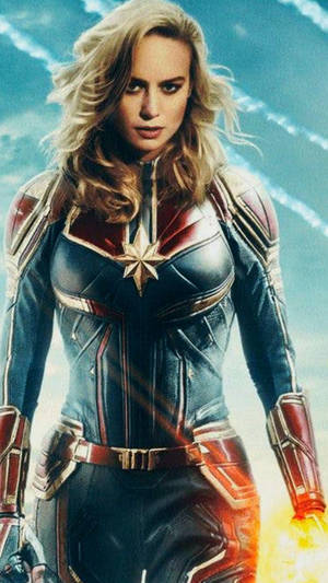 Fantastic Captain Marvel Iphone Wallpaper