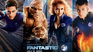 Fantastic Four Characters Movie Poster Wallpaper