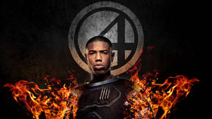 Fantastic Four Human Torch Illustration Wallpaper