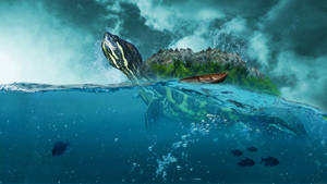 Fantasy Island On A Turtle's Back Wallpaper