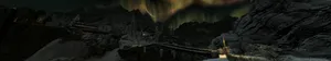 Fantasy Town Dark Triple Monitor Wallpaper